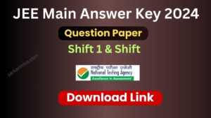 JEE Main Answer Key 2024