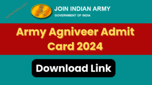 Indian Army Agniveer Admit Card 2024